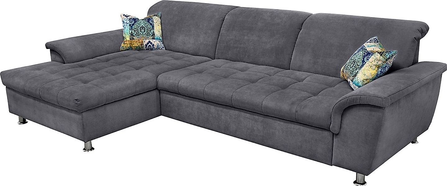 DOMO collection Ecksofa "Franzi bequem, B/T: 278/162 cm, L-Form, belastbar günstig online kaufen
