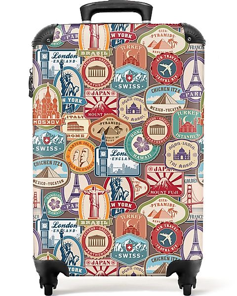 NoBoringSuitcases.com© Hartschalen-Trolley Reisen - Muster - günstig online kaufen