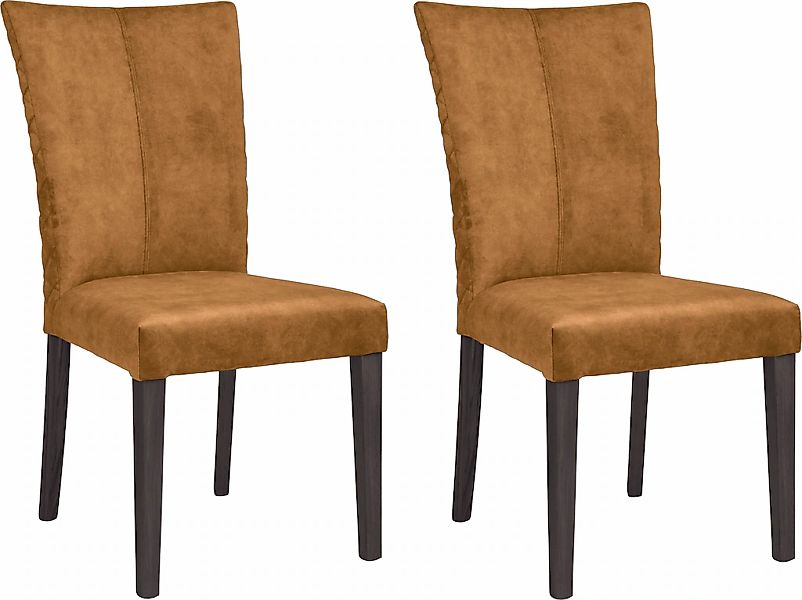 Leonique 4-Fußstuhl "Vence" (Set) 2 Stk. Samtvelours mit Rautensteppung in günstig online kaufen