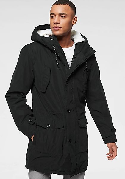 Bruno Banani Parka mit Kapuze Winterjacke mit Teddy Fleece gefüttert und an günstig online kaufen