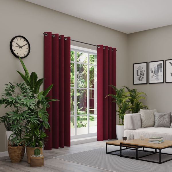 Neutex for you Vorhang "BELMONDO" Ösen 1 Stk. tlg. Uni mit samtiger Oberflä günstig online kaufen