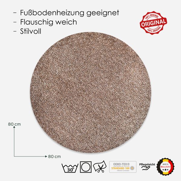 DomDeco Teppich Waschbarer Kurzflorteppich, superweich, pflegeleicht, günstig online kaufen