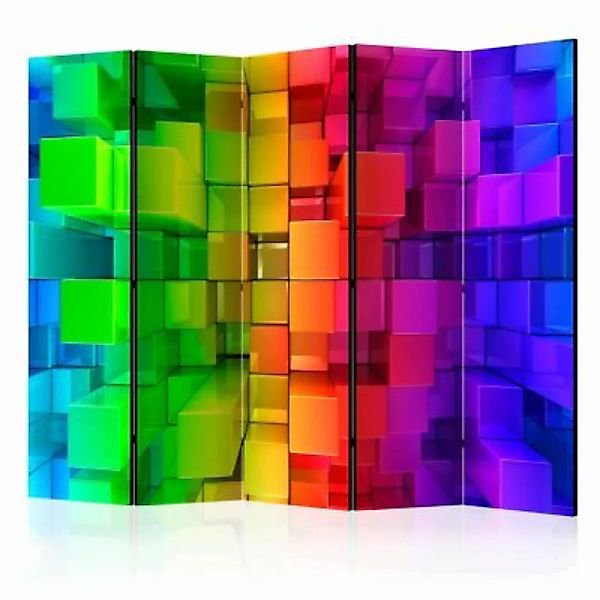artgeist Paravent Colour jigsaw II [Room Dividers] mehrfarbig Gr. 225 x 172 günstig online kaufen