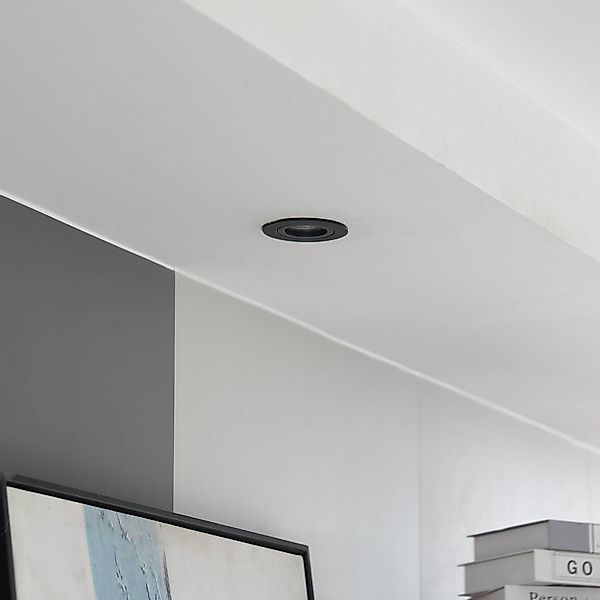 Arcchio Downlight Zyron, schwarz, Ø 8,2 cm günstig online kaufen