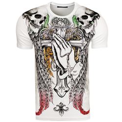 Baxboy T-Shirt Baxboy Totenkopf T-Shirt günstig online kaufen