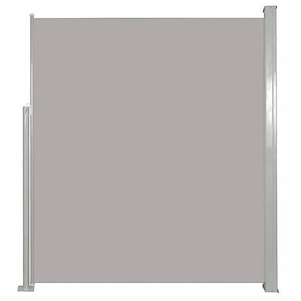 furnicato Ausziehbare Seitenmarkise 100×500 cm Grau günstig online kaufen