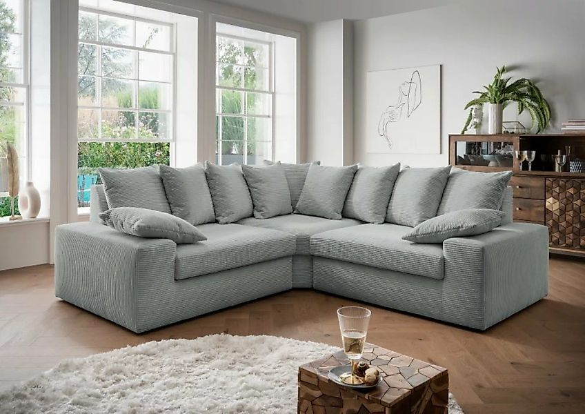 Myhomelando Ecksofa Sassuolo, Cord Bezug günstig online kaufen