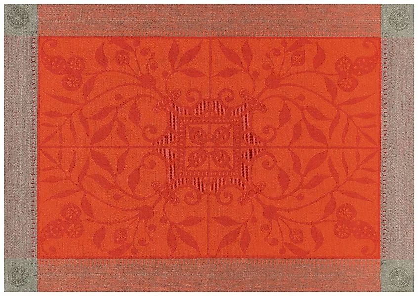 Le Jacquard Francais Platzset Tischsets (2x Set) Venezia Cornaline 54x38 cm günstig online kaufen