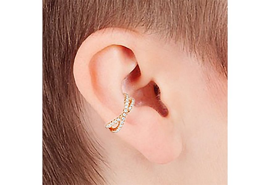 Impala Ohrklemme Earcuff aus 925 Silber mit Zirkonia – Handgefertigt, Gebur günstig online kaufen