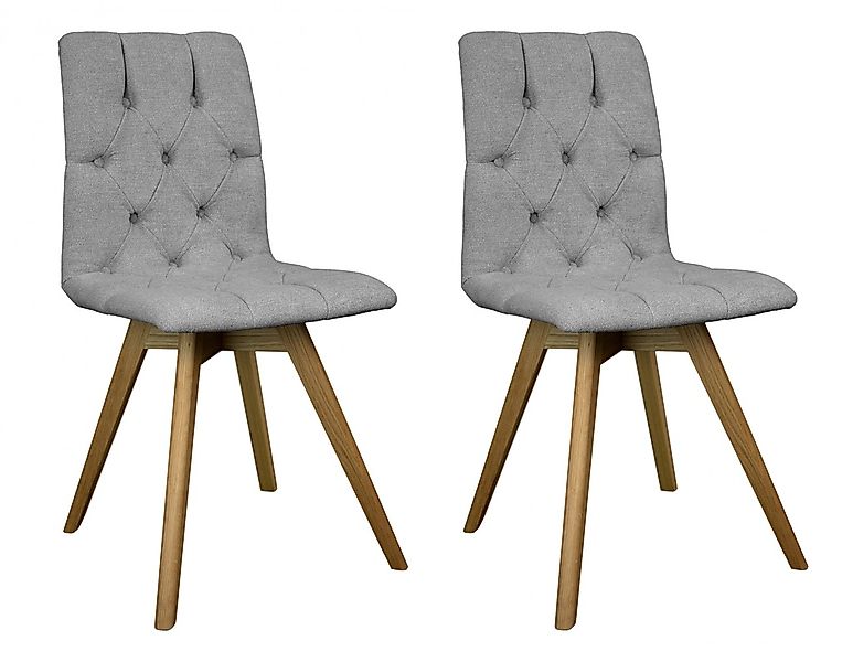 OTTO home Esszimmerstuhl "Rania" (Set) 2 Stk.Massivholzgestell, mit Knopfhe günstig online kaufen