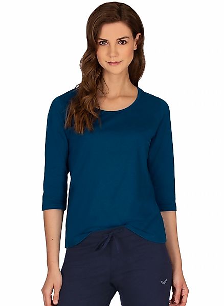 Trigema T-Shirt "TRIGEMA 3/4 Arm Shirt aus Biobaumwolle", 1 Stk. günstig online kaufen