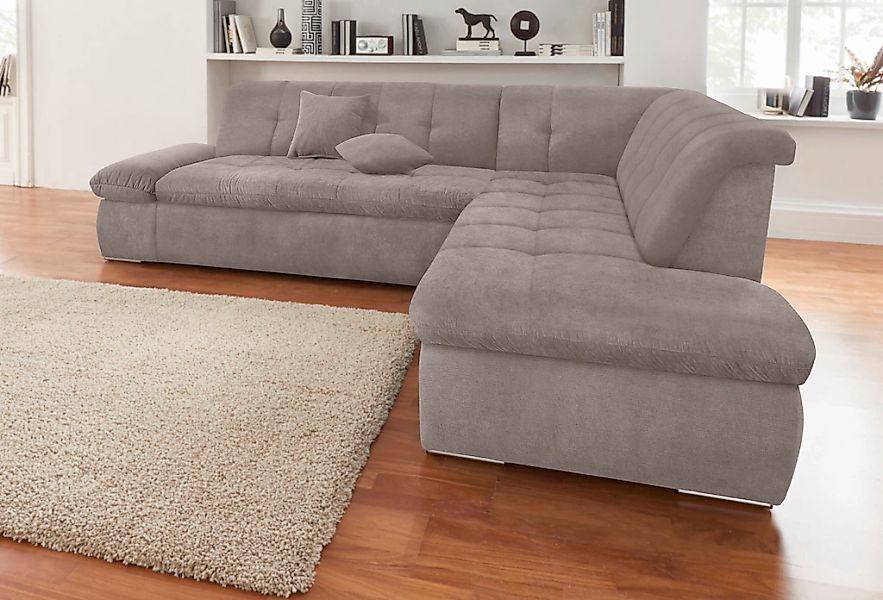 DOMO collection Ecksofa "Moric Luxus incl. Zierkissen B/T/H: 273/216/80 cm" günstig online kaufen
