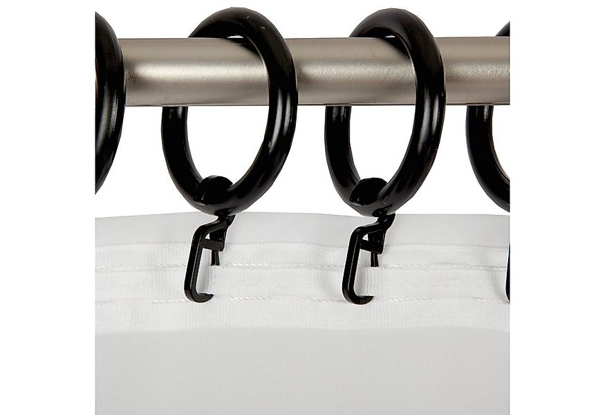 Bestlivings Gardinenstange, 1-läufig, Gardinenring - schwarz - Ø40mm, Gardi günstig online kaufen