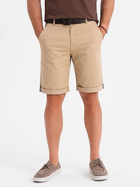 OMBRE Chinoshorts Klassische Herren-Chino-Shorts mit hochgekrempeltem günstig online kaufen