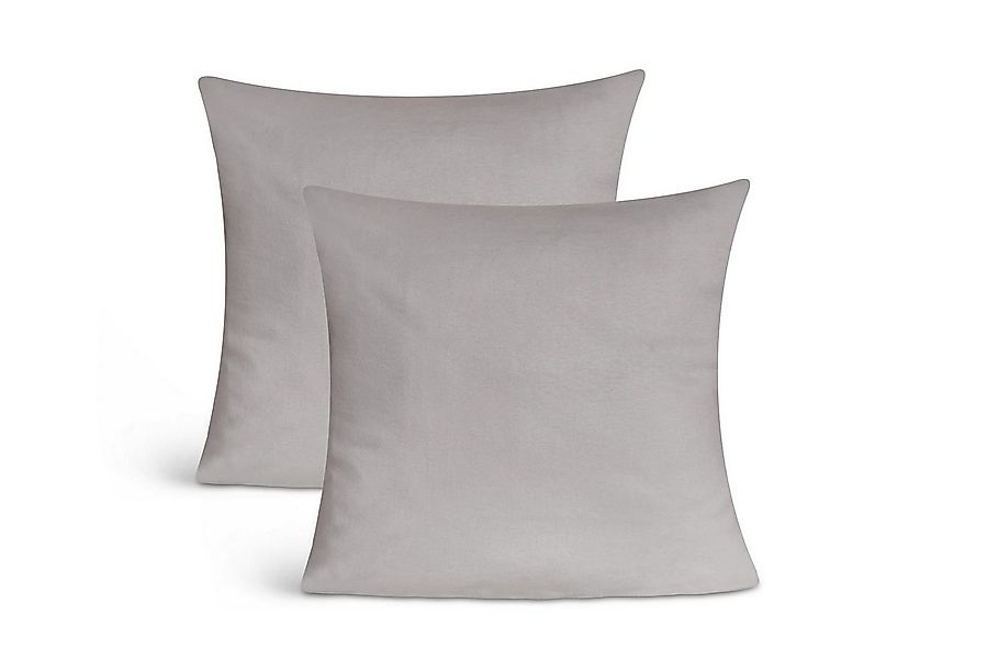 leevitex® Kissenbezüge Kissenbezug, 2er Set, feine Jersey-Qualität, 100% Ba günstig online kaufen