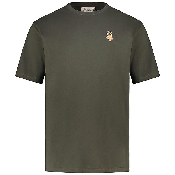 Hubertus T-Shirt mit Stickerei Farbe oliv Größe: 4XL günstig online kaufen