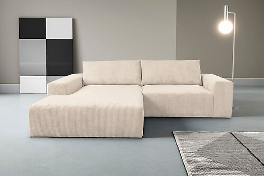 WERK2 Ecksofa »Rio, elegant & bequem, Breite 262 cm, L-Form« Puristisches D günstig online kaufen