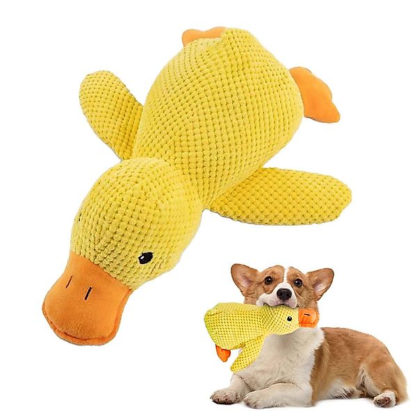 Beaface Tierkuscheltier Antistress Hundespielzeug Ente, Gelbe günstig online kaufen