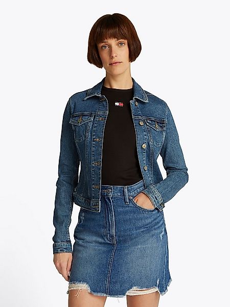 Tommy Jeans Jeansjacke VIVIANNE SKN JACKET EXT BI8130 mit Logo-Badge günstig online kaufen