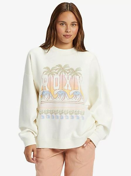 Roxy Kapuzensweatshirt LINEUP OVERSIZED CREW F EGRET günstig online kaufen