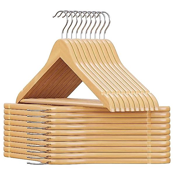 Songmics Kleiderbügel-Set Cason Holz Natur 20-teilig günstig online kaufen