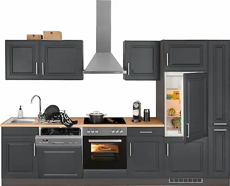 HELD MÖBEL Küchenzeile »Stockholm«, Breite 310 cm, mit hochwertigen MDF Fro günstig online kaufen
