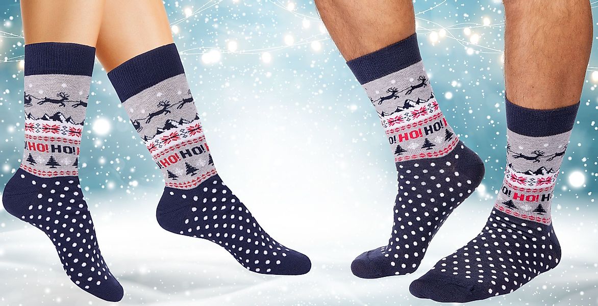 BRUBAKER Socken Lustige Herren Weihnachtssocken - günstig online kaufen