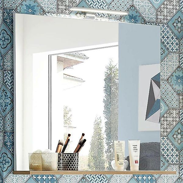 Badezimmer Spiegel mit Ablage und LED-Beleuchtung LUBLIN-01 in Navarra-Eich günstig online kaufen