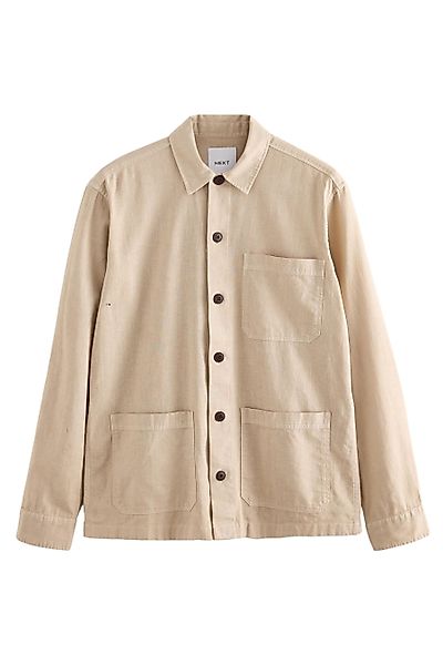 Next Hemdjacke Chore Hemdjacke aus Leinengemisch günstig online kaufen