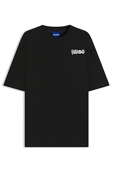 HUGO Blue T-Shirt "Nyrotee", Rundhalsausschnitt, loose fit, Logoprint günstig online kaufen