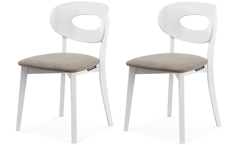 KONSIMO Polsterstuhl 2er-Set   ¦ beige ¦ Maße (cm): B: 47 H: 80 Stühle > Po günstig online kaufen