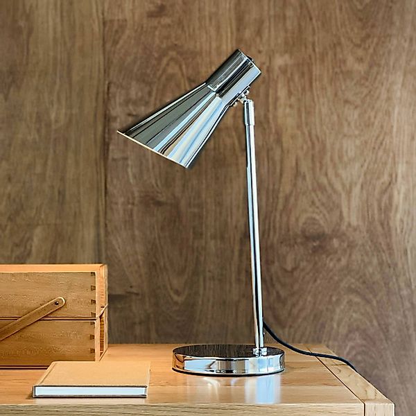 Dyberg Larsen Tischlampe DL12, chrom, Höhe 44,5 cm, Metall günstig online kaufen