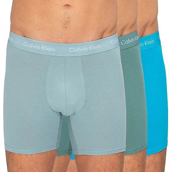 Calvin Klein 3-er Set Boxer Briefs Türkis, Hellblau & Grün günstig online kaufen