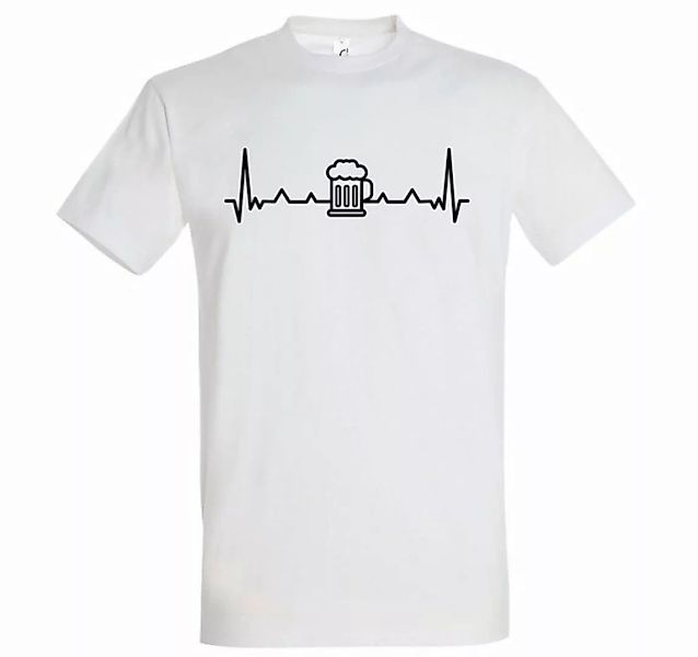Youth Designz Print-Shirt Heartbeat Bier Herren T-Shirt mit lustigem Logo A günstig online kaufen