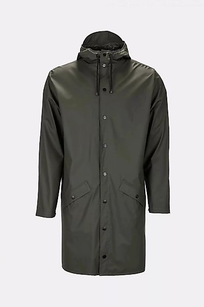 Rains Regenjacke Long Jacket Green XS günstig online kaufen