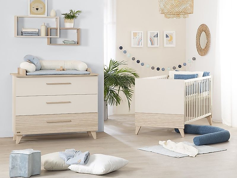 roba® Babymöbel-Set Sidney - modernes Kinderzimmer in Cashmere & Eiche, (Se günstig online kaufen