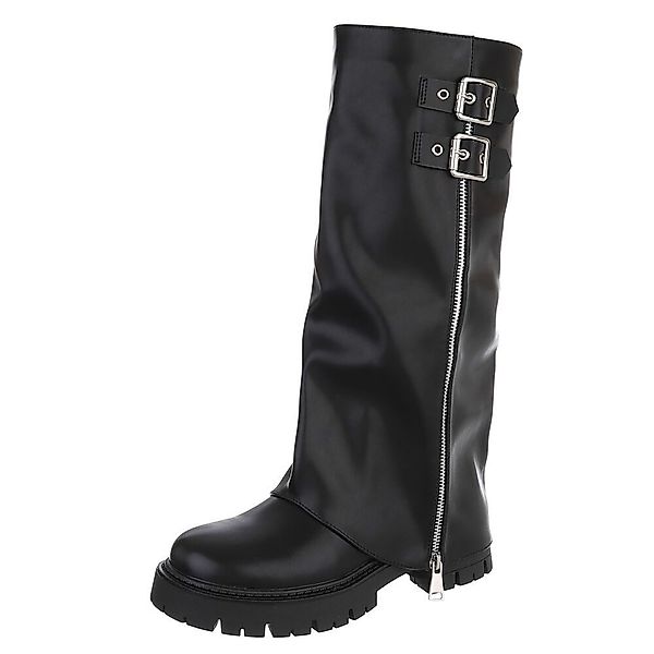 Ital-Design Stylische Damenstiefel mit Reißverschluss und günstig online kaufen