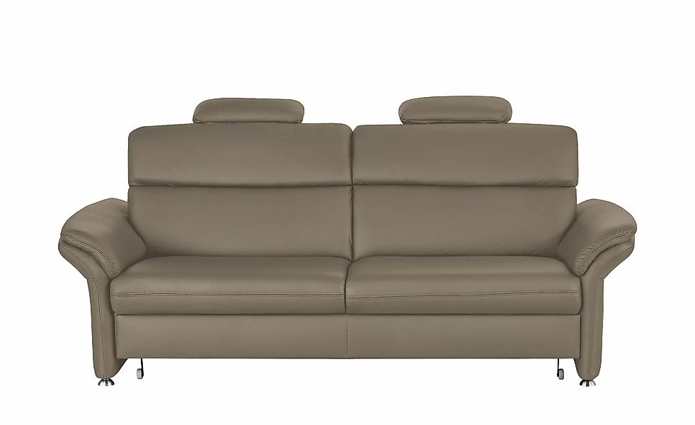 meinSofa Einzelsofa Leder Manon ¦ grau ¦ Maße (cm): B: 228 H: 94 T: 92.0 Po günstig online kaufen