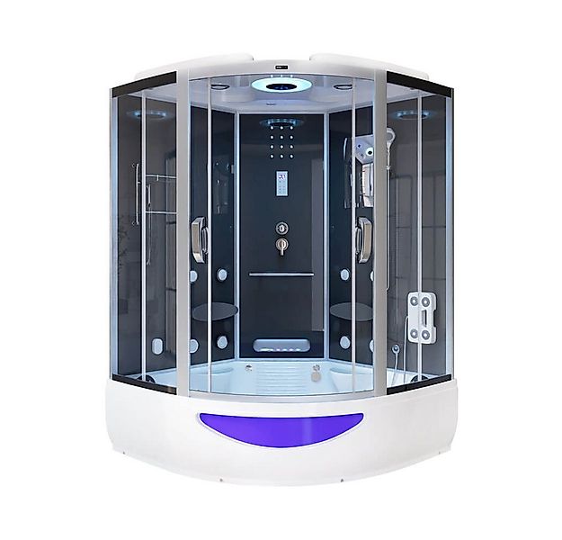 HOME DELUXE Dampfdusche EXCLUSIVE - Weiß, BxT: 150x150 cm, Einscheibensiche günstig online kaufen