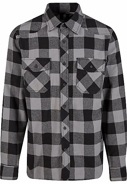 Brandit Langarmhemd "Brandit Herren Checked Shirt" 1 Stk. tlg. günstig online kaufen