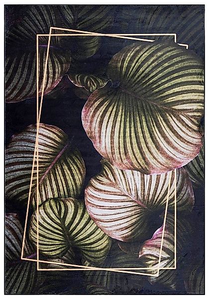 Mazovia Designteppich Modern Teppich Wohnzimmerteppich Monstera Blattmuster günstig online kaufen