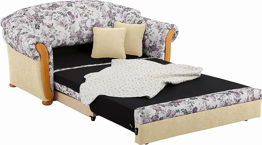 Home affaire 2-Sitzer »Milano, Schlafsofa im Landhaus-Stil, bequem, Liegefl günstig online kaufen