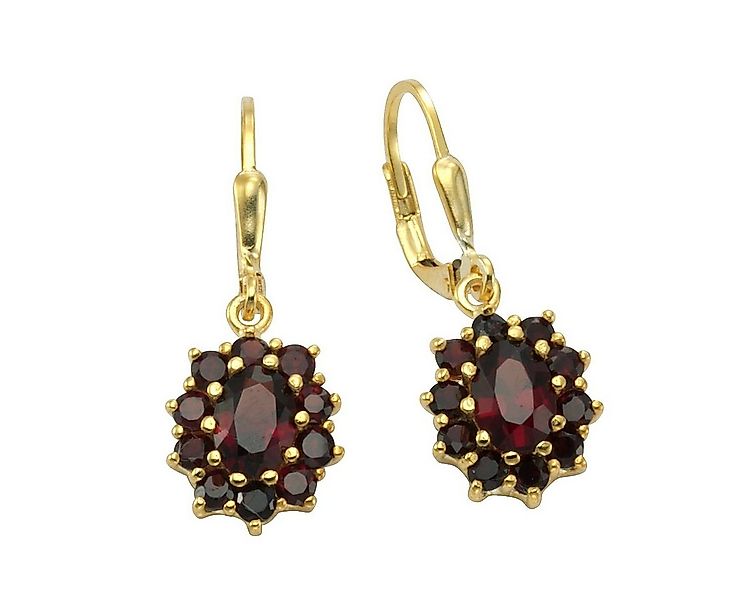 Vivance Paar Ohrhänger 925/- Sterling Silber verg. 22x Granat günstig online kaufen