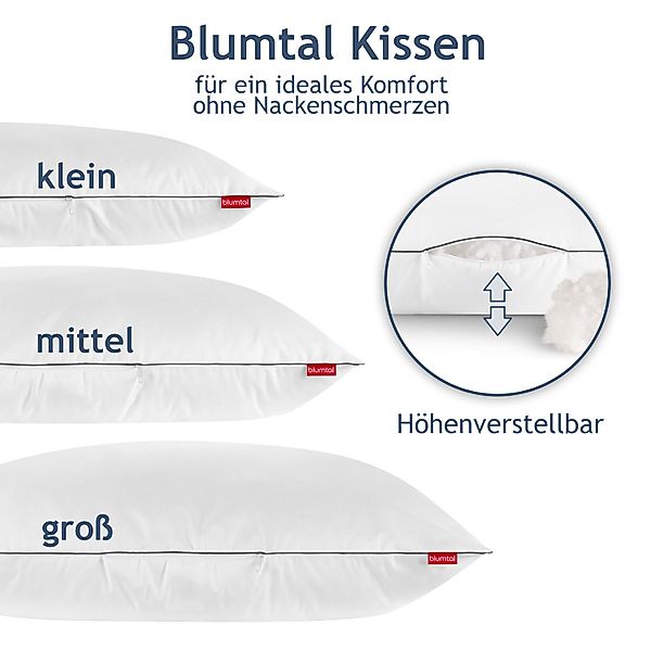 Blumtal Schlafkissen Blumtal Kopfkissen 80x80 cm günstig online kaufen