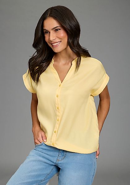 Boysens Hemdbluse im Oversized-Style mit Ballonsaum günstig online kaufen