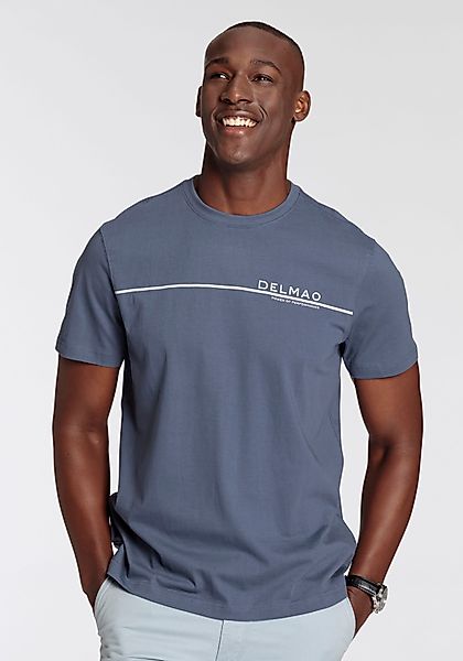 DELMAO T-Shirt Kurzarm, mit coolem Print, günstig online kaufen