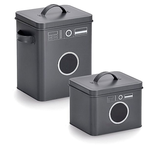 Zeller Present Aufbewahrungsbox Landry (Set, 2 St., 1 Box 18x15,5x17 cm, 1 günstig online kaufen