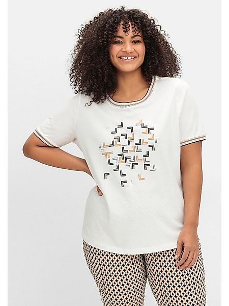Sheego T-Shirt Große Größen mit Grafik-Frontprint günstig online kaufen