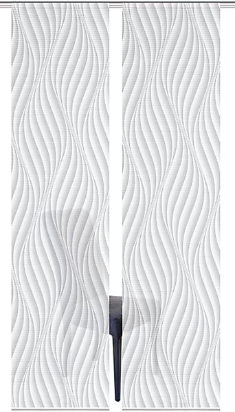 Vision S Schiebegardine "2ER SET WAVE" Paneelwagen 2 Stk. tlg. HxB: 260x60, günstig online kaufen