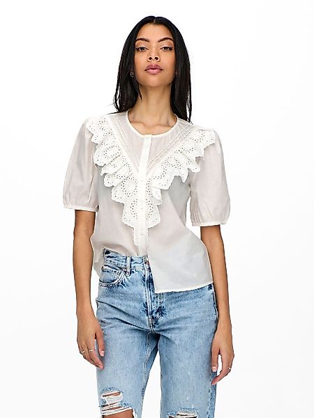 ONLY 2/4-ärmelige Hemd Damen White günstig online kaufen